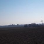 Nebelverhangen die Hochhäuser in Erbenheim