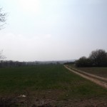 Weit entfernte Hügelketten