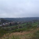 Auf dem Rückweg: Blick von der Parallelstrecke