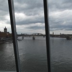 Blick vom Schokoladenmuseum auf den Rhein