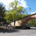 Das Viadukt an der Talstation der Nerobergbahn