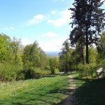 Blick vom Jagdschloss aus ins Tal