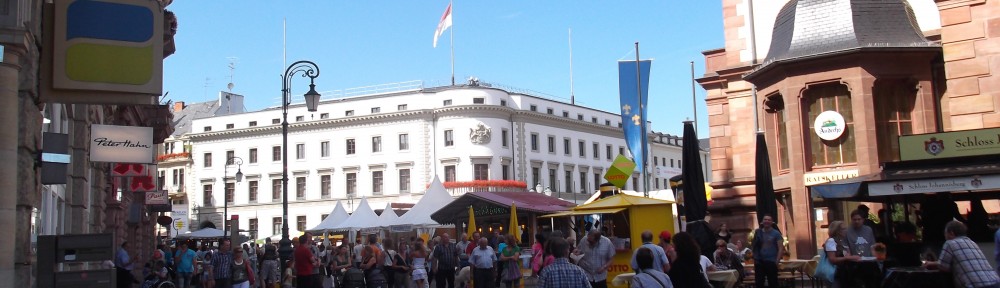 Der gut besuchte Schlossplatz