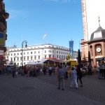 Der gut besuchte Schlossplatz