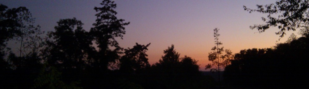 Ein letztes Glühen am Himmel.