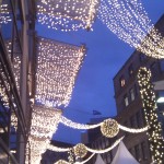 Weihnachtliche Straßenbeleuchtung