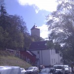 Blick von Sonnenberg zur Burg