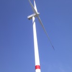 Eine Windkraftanlage