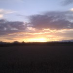 Sonnenuntergang über Wiesbaden